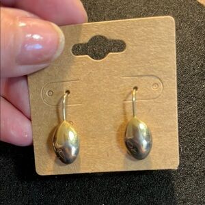 Classic Silver Tone Teardrop Earrings